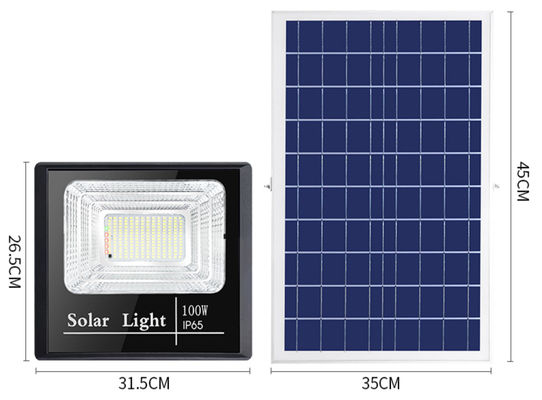 100m2 Outdoor Solar Powered LED Light  , 25W 1880lm Solar Panel Flood Light Motion Sensor