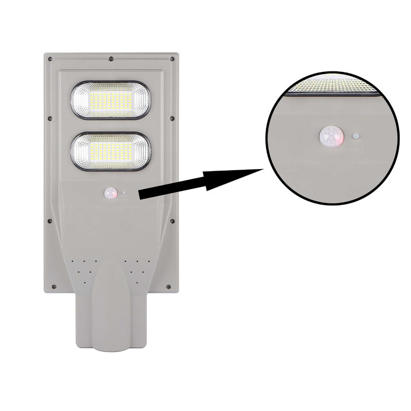 RoHs CB Monocrystalline Solar Panel Pole Light , 600lm Led Solar Street Light 90w